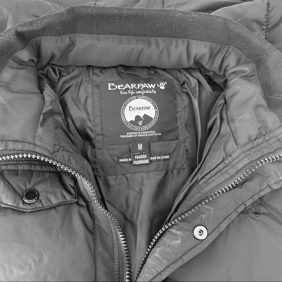 Men’s Warm Winter Hooded Jacket. Hoodie and Faux Feather Removable. Black - Picture 3 of 16